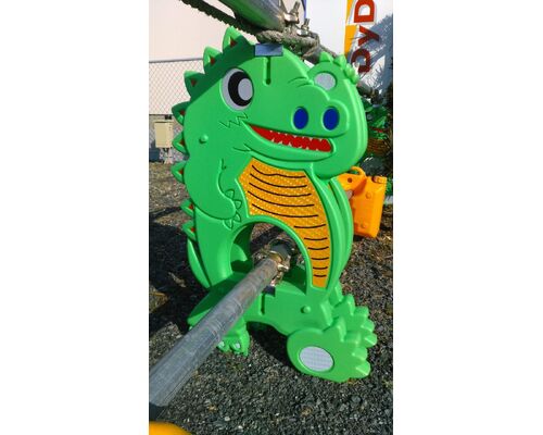 単管バリケード恐竜中
